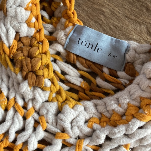 Tonlé Maleng Sweater - Gold White Orange - Picture 3 of 5